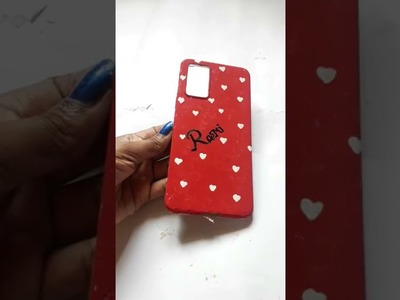 DIY mobile cover decoration.trendy mobile case.Easy phone cover painting#shorts#youtubeshorts#viral