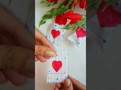 DIY Notebook Paper Chocolate Wrap.Valentine's day gift idea.Paper Craft Idea #shorts #trending #diy