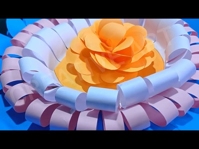 DIY paper craft #making a #beautiful #paper cake #DIY #art #creative