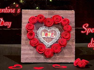DIY Wall Decor Idea | Simple, Elegant & Budget Friendly | Valentine's Day Special Craft