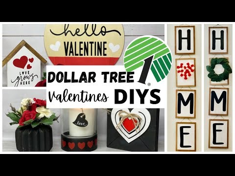 Dollar Tree VALENTINE'S DIYS (Easy but Impressive) using my Cricut | Crafingwithmaria