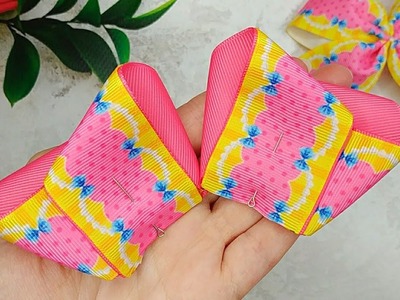 Easter hair bows - Handmade Bows for Hair - How to make Hair Bows with ribbon ????