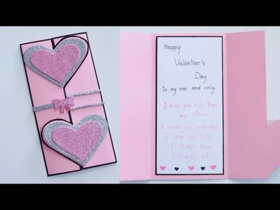 Easy and Beautiful Valentine's day card | DIY Valentine's day card | Handmade Card | Art & Craft