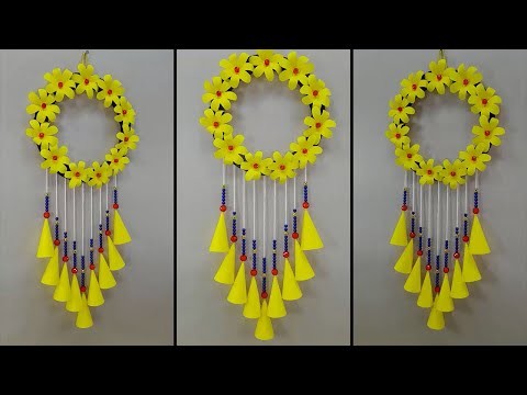 EASY AND QUICK PAPER WALL HANGING IDEAS | CARDBOARD REUSE | ROOM DECOR DIY