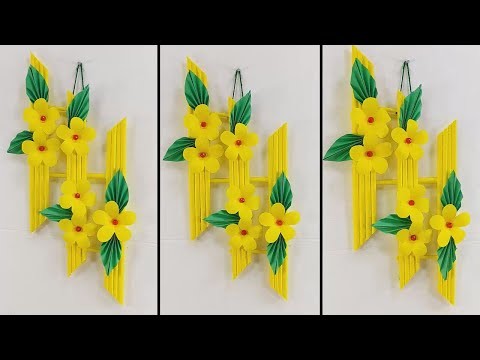 EASY AND QUICK PAPER WALL HANGING IDEAS | CARDBOARD REUSE | ROOM DECOR DIY