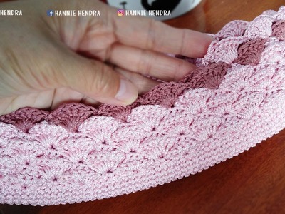 Easy Beautiful Texture Crochet Pattern - Fan Shell Texture Motif
