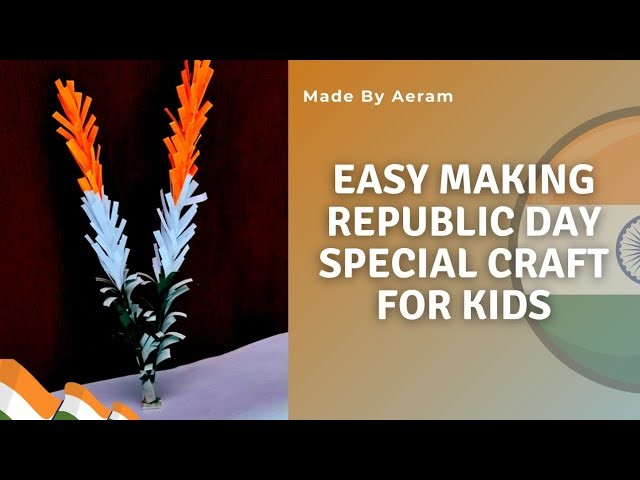 Easy making Republic day special craft for kids | 26 January craft idea | #shorts