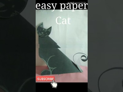 Easy paper Cat #paper craft idea #paper cutting craft idea #super and easy idea