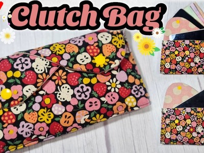 EP 63  DIY: How to make Clutch Bag |  Tutorial Easy | Free pattern download