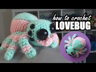 How to crochet the Candy Spider.Valentine's Day Lovebug