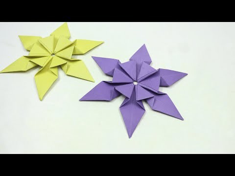 How to Make an Origami NINJA STAR with Paper - Origami Paper Ninja star