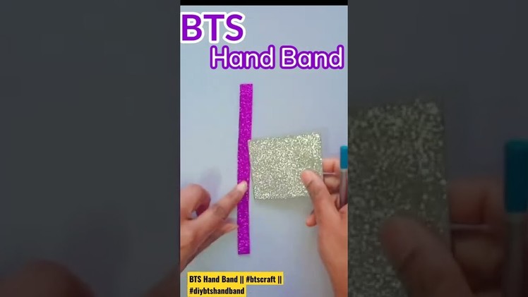 How To Make BTS Hand Band | Diy BTS Hand Band | BTS Craft