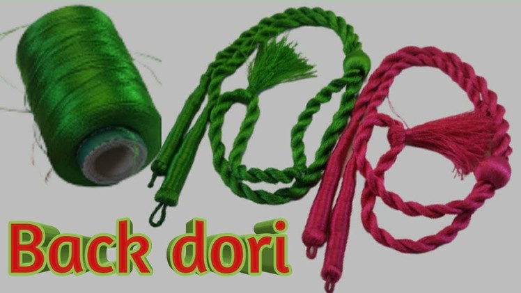 How to make necklace back rope with silk thread | @Suhith Creations
