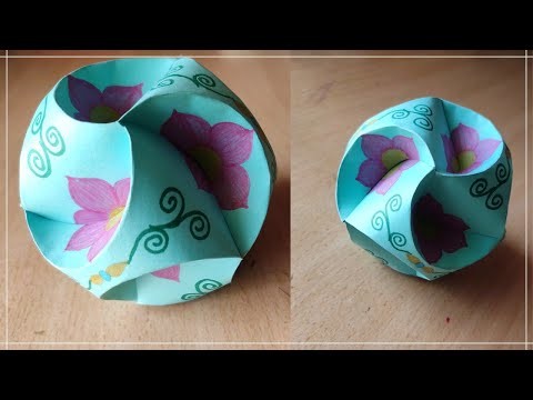 How To Make Origami Ball.Paper Ball Making. Easy To Make Paper Ball. #origamiball #paperballdiy