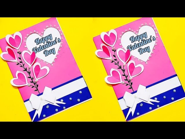 How to make valaintance day greeting card | easy make valaintance day card|valaintanceday gift card