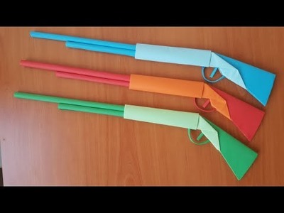 KAĞITTAN TÜFEK YAPIMI  | Origami Silah Yapımı