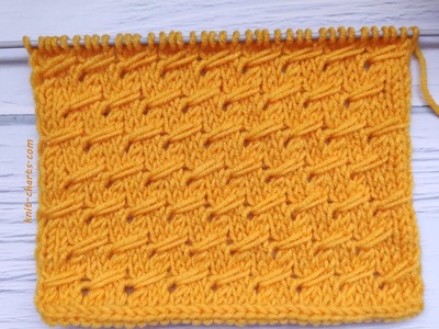 Loop Knit Stitch | Schleifenmuster stricken | Punto con bucle largo | Punto con le maglie allungate