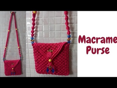 Macrame purse new design | Easy Macrame Handbag tutorial step by step