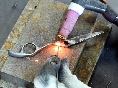 Process of Making Haircutting Scissors. Korean Handmade Scissors Master
