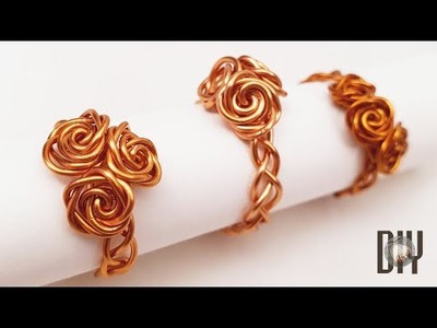 Rose | ring | 3-wire braid | how to do | Handmade jewelry | DIY @Lan Anh Handmade 722