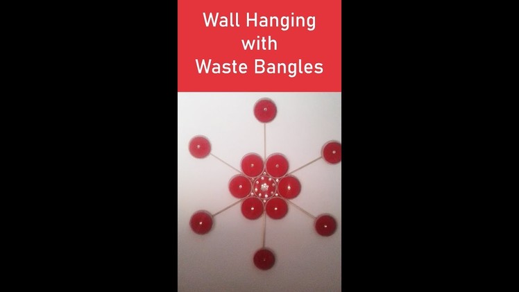 #shorts Wall Hanging From Waste Bangles | Bangle Art