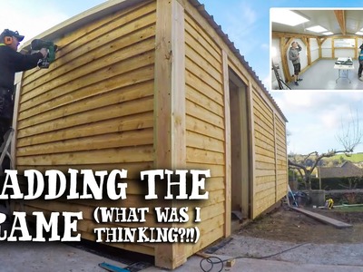 TIMBER FRAMED WORKSHOP Part 2 | Composite Panels, Cladding, Epoxy Floor and Awesome Lighting!
