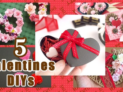 スペシャル編集｜バレンタインデーに作りたい紙工作5種☆ハートの雑貨 - DIY 5 Valentine's Day Paper Craft Ideas. Tutorial