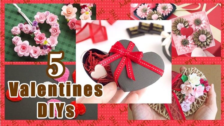 スペシャル編集｜バレンタインデーに作りたい紙工作5種☆ハートの雑貨 - DIY 5 Valentine's Day Paper Craft Ideas. Tutorial