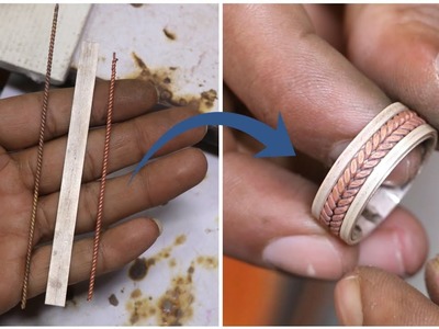 Turning Copper Silver Wire into a Ring | Jewellery Making - Gold Smith Jack
