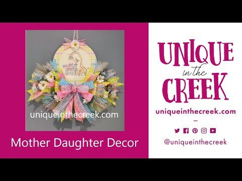 UITC™ | How to Make a Mother Daughter Wreath | DIY Child's Room Decor | Rail Board | LIVE replay