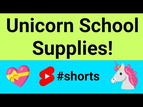 Unicorn School Supplies ???????? #shorts