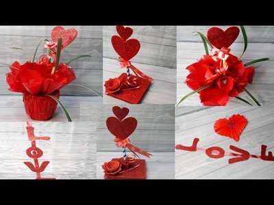 Valentine's Day Craft Ideas | Paper Craft Ideas | Valentine's Day Decoration Ideas| Wall Decor Ideas
