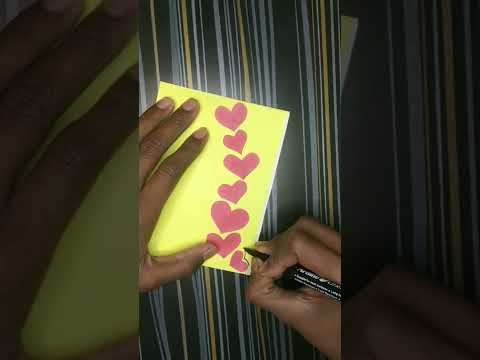 Valentine's day special card making #shorts #ytshorts #cardmaking #valentine #craft #shortvideo