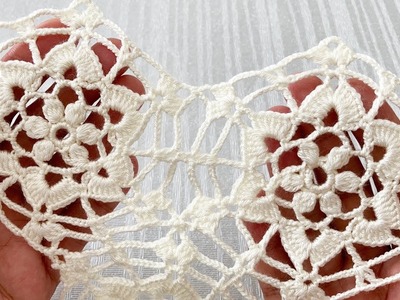 Very Beautiful Crochet Pattern and Hexagonal Motif Joining Tutorial