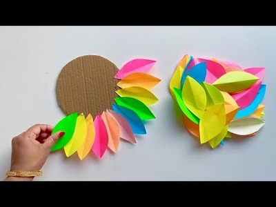 Very Easy Wall Hanging. Unique wall hanging craft ideas. Paper crafts For Home Decoration. DIY