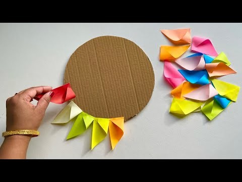 Very Unique Wall Hanging. Easy Home Decoration Idea. Best Out of waste Cardboard. Paper crafts
