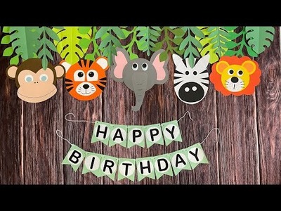 Wild One Theme Birthday Decorations || Safari Theme Birthday Decorations || DIY Birthday Decor
