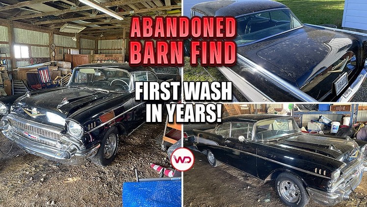 ABANDONED BARN FIND First Wash In Years Chevy Bel Air! Satisfying Car Detailing Restoration