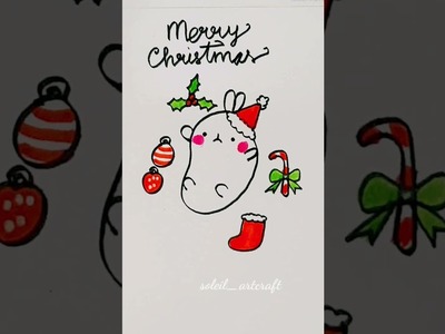 CHRISTMAS CARTOON DRAWING.HOW TO DRAW CHRISTMAS CARTOON.SHORTS.FYP.CHRISTMAS KAWAII DRAWING.CARTOON
