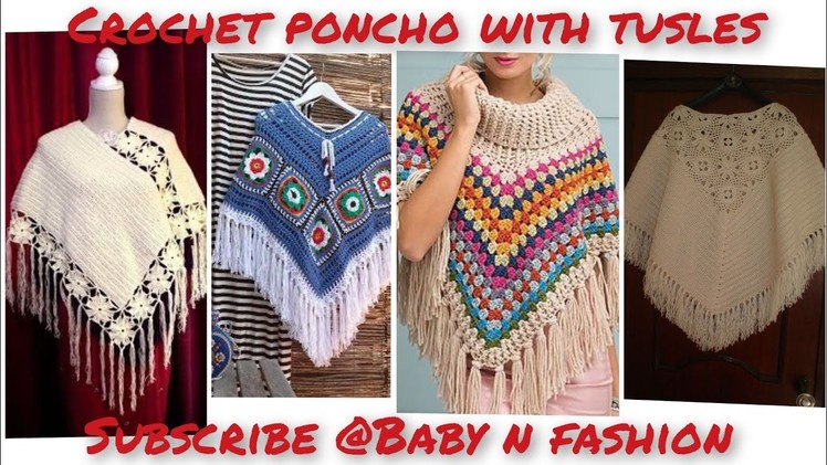 #crochet poncho designs #beautiful and latest  designs of poncho for girls #crochet poncho for girls