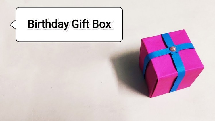 DIY Birthday Gift Box In Just One Minute. Beautiful Gift Box Handmade #shorts #gift #giftbox #craft