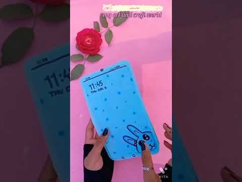 Diy phone notebook with paper#diy #shorts
