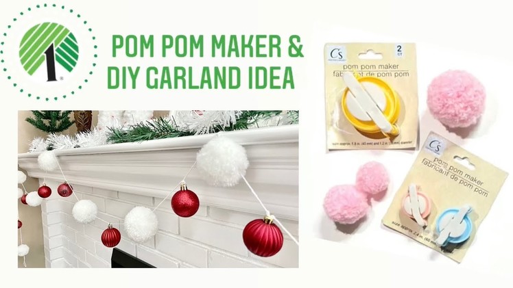 Dollar Tree Pom Pom Maker - How to use it & DIY Garland ????