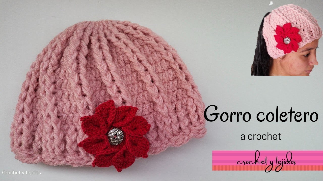 Gorro tejido a crochet paso a paso para principiantes