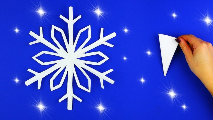 How to make a paper snowflake EASY [Xmas decor]