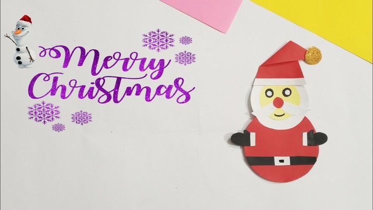 How to make Rocking paper Santa Claus toy for kids | craft | paper craft | kid crafts | hacks