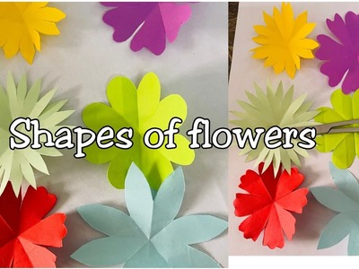 #How to make shapes of flowers#easy way to make shapes of flowers#beautiful shapes of flowers
