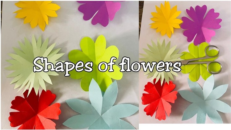 #How to make shapes of flowers#easy way to make shapes of flowers#beautiful shapes of flowers