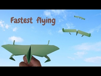 How to make the fastest flying paper airplane_ pape plane design