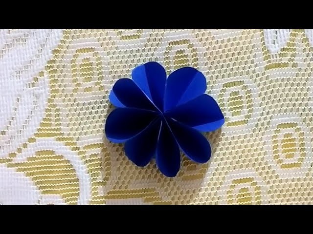 Paper flower. easy way to make a  flower. paper craft